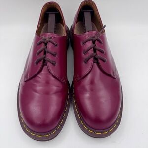 VTG Dr. Martens Made in England 1461 Leather Oxford "Cherry Red" Shoes | UK 10